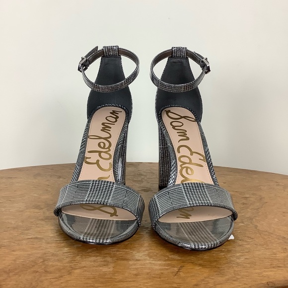 Sam Edelman plaid strappy sandal size 9M - Picture 1 of 7